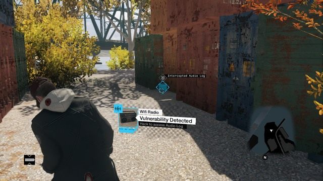 Czwarte nagranie pośród kontenerów - Nagrania głosowe (Audiologi) | Mapy mniejszych aktywności Watch Dogs - Watch Dogs 1 - poradnik do gry