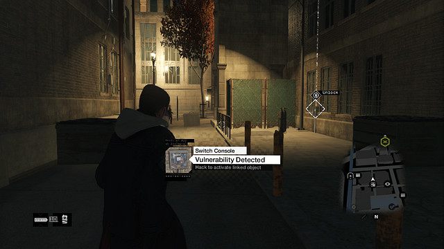 Pierwszy przełącznik w sąsiedniej uliczce - 11 - 15 | Naruszenia prywatności w Watch Dogs - Watch Dogs 1 - poradnik do gry