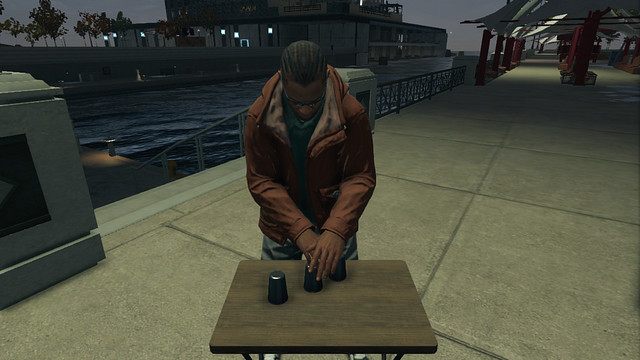 Gra w 3 kubełki (Shell game) - Picie alkoholu i 3 kubełki | Zajęcia (minigry i wyzwania) w Watch Dogs - Watch Dogs 1 - poradnik do gry