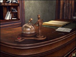 Następnie Kate prosi recepcjonistę o pomoc w zaniesieniu jej bagażu do pokoju - Poradnik do gry Syberia - [Część I] Valadilene - Syberia - poradnik do gry