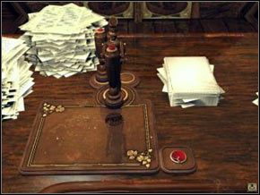 W pociągu kładziemy cztery cenne przedmioty, czyli dwa cylindry, lalkę mamuta oraz figurki z pozytywki na podstawkach - [Część I] Valadilene cd. | Solucja Syberia - Syberia - poradnik do gry