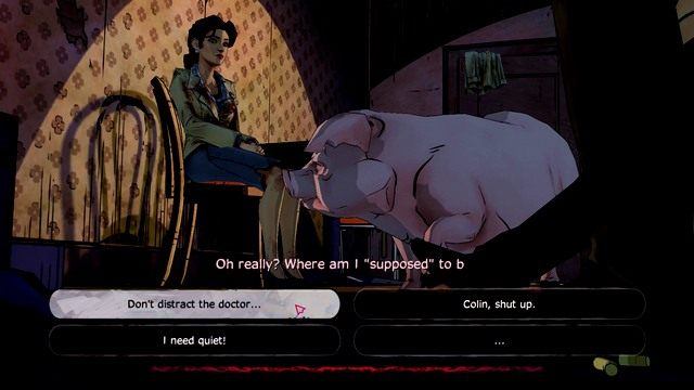 Do rozmowy swoje trzy grosze dorzuca jeszcze Colin - House Call | Epizod 4 - In Sheeps Clothing | The Wolf Among Us - The Wolf Among Us - sezon 1 - poradnik do gry