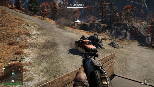 W pierwszej kolejności eliminuj atakujące ciężarówkę jippy. - Uzbrojona eskorta | Aktywności w Far Cry 4 - Far Cry 4 - poradnik do gry