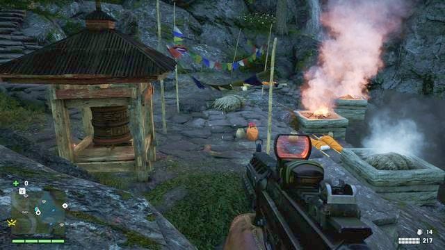 Młynek znajduje się w dole lokacji, tuż przy rzece - Południowy i centralny Kyrat | Młynki Mani | Far Cry 4 - Far Cry 4 - poradnik do gry