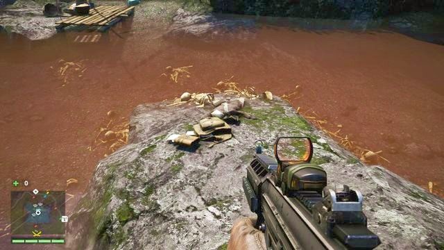 Torbę z listem znajdziesz na środku tego niewielkiego akwenu wodnego - Południowy i centralny Kyrat | Zagubione listy | Far Cry 4 - Far Cry 4 - poradnik do gry