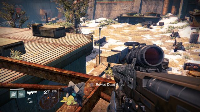 Widok z konstrukcji billboardu przy duchu - Earth | Dead Ghosts | Destiny - Destiny - poradnik do gry