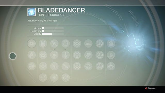 Drzewko rozwoju podklasy Bladedancer - Hunter | Klasy postaci w Destiny - Destiny - poradnik do gry