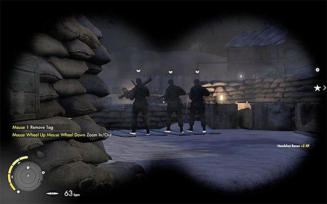 Przeciwnicy obserwujący pas startowy - Eksploracja wschodniej części lotniska | Misja 7 - Pont Du Fahs Airfield - Sniper Elite III: Afrika - poradnik do gry