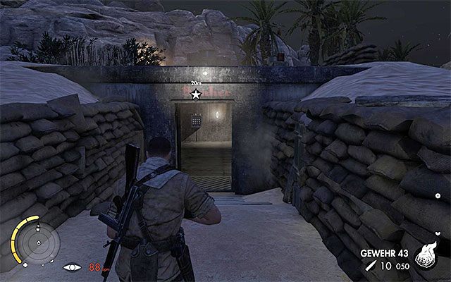 Wejście do bunkra - Uzyskanie dostępu do sieci bunkrów | Misja 7 - Pont Du Fahs Airfield - Sniper Elite III: Afrika - poradnik do gry