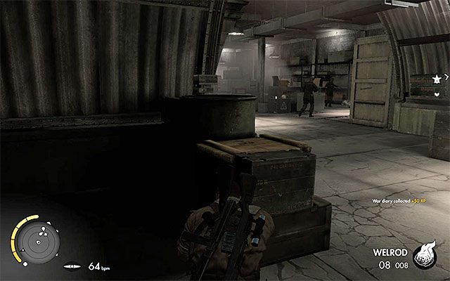 Centralna część podziemnych bunkrów - Odnalezienie mapy fabryki | Misja 7 - Pont Du Fahs Airfield - Sniper Elite III: Afrika - poradnik do gry