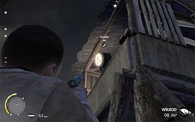 W dowolny sposób zniszcz reflektor - Wyeliminowanie drugiego wrogiego oficera | Misja 2 - Gaberoun - Sniper Elite III: Afrika - poradnik do gry