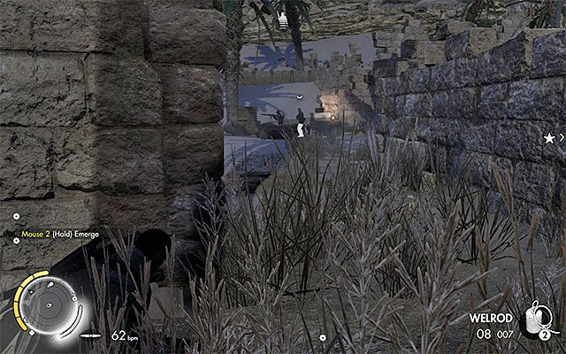 Możesz ominąć wrogie stanowiska maszynowe - Wyeliminowanie czwartego wrogiego oficera | Misja 2 - Gaberoun - Sniper Elite III: Afrika - poradnik do gry