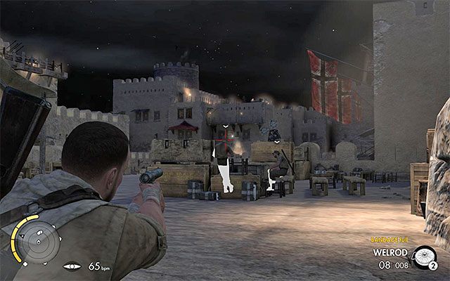 Wyeliminuj obu wrogów - jeden z nich posiada ulepszenie - Ulepszenia broni | Sekrety - Misja 4 | Sniper Elite III Afrika - Sniper Elite III: Afrika - poradnik do gry