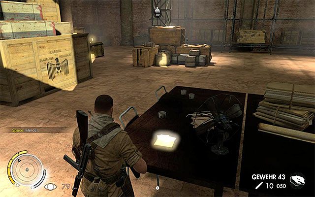 Zabierz notatkę z centrum dowodzenia - Zbadanie centrum dowodzenia Vahlena | Misja 6 - Kasserine Pass - Sniper Elite III: Afrika - poradnik do gry