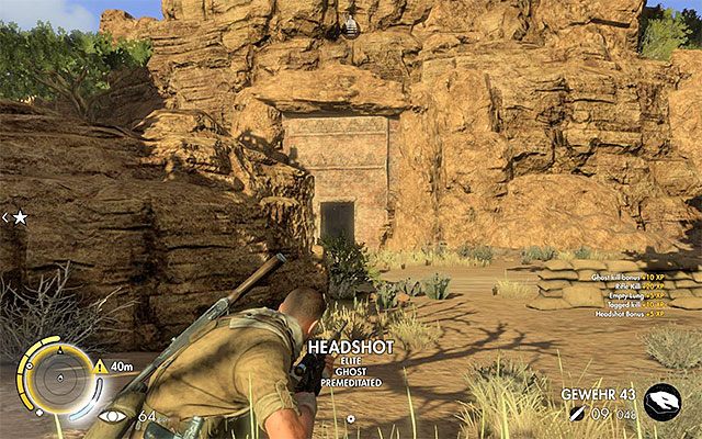 Warto wyeliminować wszystkich żołnierzy towarzyszących oficerowi - Zdobycie kombinacji do sejfu | Misja 6 - Kasserine Pass - Sniper Elite III: Afrika - poradnik do gry