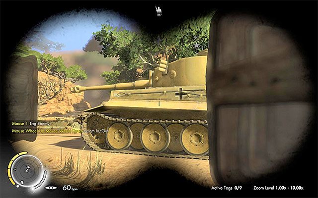 Najlepiej schować się w jednym z budynków - Zniszczenie czołgu Tygrys | Misja 6 - Kasserine Pass | Sniper Elite III Afrika - Sniper Elite III: Afrika - poradnik do gry