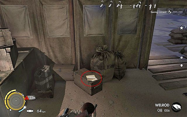 Dokument znajdziesz na prawo od wejścia do namiotu - Dzienniki wojenne | Sekrety - Misja 2 | Sniper Elite III Afrika - Sniper Elite III: Afrika - poradnik do gry