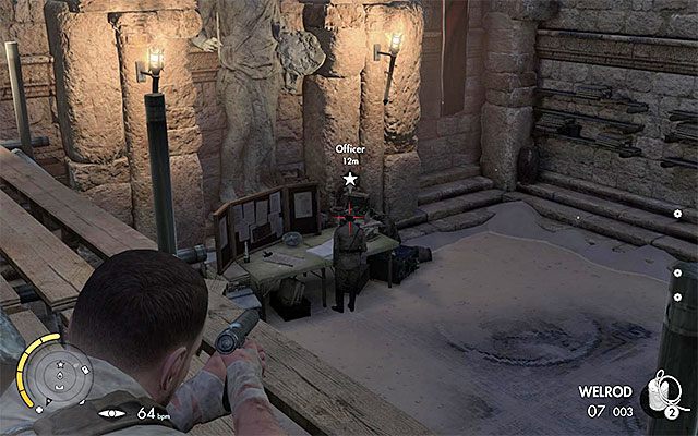 Wyeliminuj oficera i przeszukaj jego ciało - Dzienniki wojenne | Sekrety - Misja 2 | Sniper Elite III Afrika - Sniper Elite III: Afrika - poradnik do gry