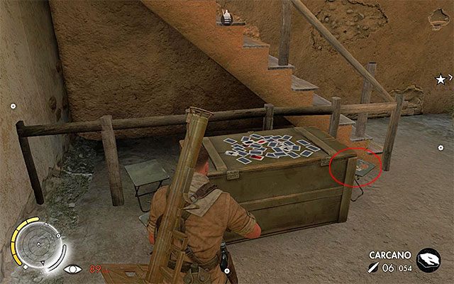 Przeszukaj parter budynku - Karty kolekcjonerskie | Sekrety - Misja 3 | Sniper Elite III Afrika - Sniper Elite III: Afrika - poradnik do gry