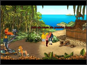 Rzuciłem czerstwą bułką w krzak - [George] KARAIBY - Wyspa Zombie - Plan filmowy - Broken Sword II: The Smoking Mirror - poradnik do gry