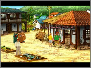 Kiedy skończyłem rozmowę z grajkami moją uwagę przykuła znajoma postać, której postura zdawała się przesłaniać cały budynek miejscowej policji - [George] QUARAMONTE #1 - Broken Sword II: The Smoking Mirror - poradnik do gry