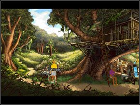 Musiałem mu wyprasować koloratkę - [George] DŻUNGLA - Domek na drzewie cz.1 - Broken Sword II: The Smoking Mirror - poradnik do gry