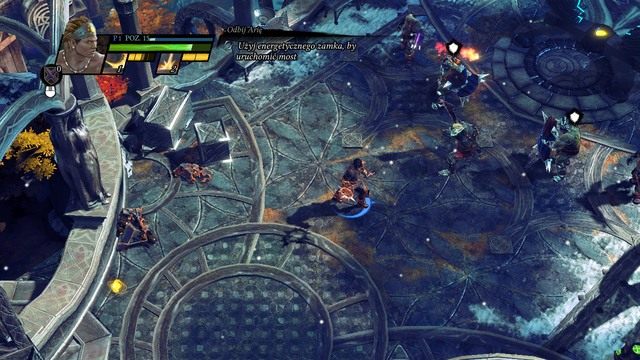 Kolejny raz ładowanie zamku - warto wspomóc się totemem energii. - Sanktuarium Icecreek | Kampania w Sacred 3 - Sacred 3 - poradnik do gry