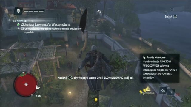Wspomniany punkt widokowy. - 04 - Tylko na zaproszenie | Sekwencja 1 | Solucja Assassins Creed Rogue - Assassins Creed: Rogue - poradnik do gry