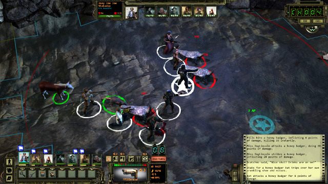 W jaskini czekają walki ze zmutowanymi zwierzętami - Zadanie główne - Droga do Damonty i kombinezony antyradiacyjne | Więzienie - Wasteland 2 - poradnik do gry