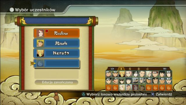 Tym razem dobierasz 3 dodatkowe osoby do drużyny. - Światowy Turniej Ninja - Klasa S - Naruto Shippuden: Ultimate Ninja Storm Revolution - poradnik do gry