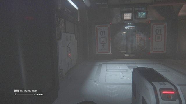 Po rozprawieniu się z przejdź przez widoczne na zdjęciu drzwi (wymagany palnik jonowy) a w pokoju za nimi znajdziesz terminal, z którego wydobędziesz kod do drzwi (1851) - Znajdź sposób by umożliwić Torrensowi dokowanie | Opis przejścia Obcy Izolacja - Obcy: Izolacja - poradnik do gry