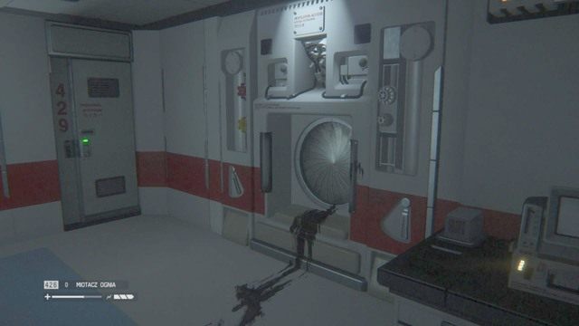 Na powyższym obrazku widać szyb wentylacyjny, w którym schowany jest identyfikator - Gemini Exoplanet Solutions | Zaginione osoby i dzienniki w Obcy Izolacja - Obcy: Izolacja - poradnik do gry