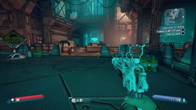 W kolejnym pomieszczeniu będziesz musiał chronić Cl4p-TPa przed najeźdźcami - Welcome To Helios | Zadania główne w Borderlands The Pre-Sequel - Borderlands: The Pre-Sequel! - poradnik do gry