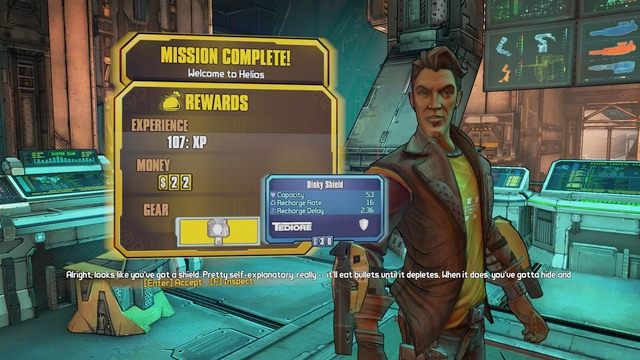 Po rozprawieniu się z wszystkimi wrogami podejdź do Jacka i wskrześ go po czym oddaj zadanie a dostaniesz w nagrodę tarczę - Welcome To Helios | Zadania główne w Borderlands The Pre-Sequel - Borderlands: The Pre-Sequel! - poradnik do gry