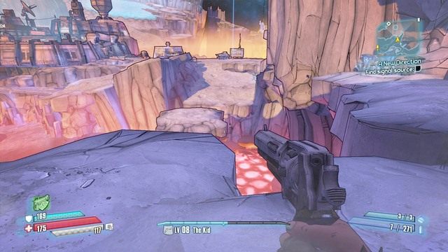 Udaj się do miejsca pokazanego na zdjęciu (zaraz obok wyjścia) i wykonaj skok na drugą stronę - A New Direction | Zadania główne w Borderlands The Pre-Sequel - Borderlands: The Pre-Sequel! - poradnik do gry