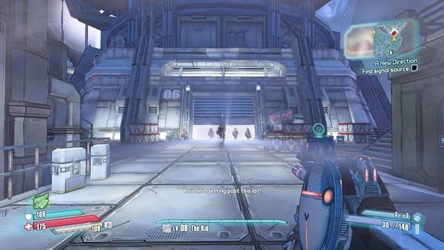 Po dotarciu do miejsca pokazanego na zdjęciu będziesz musiał się zmierzyć z kolejnymi Badass Outlaw - A New Direction | Zadania główne w Borderlands The Pre-Sequel - Borderlands: The Pre-Sequel! - poradnik do gry