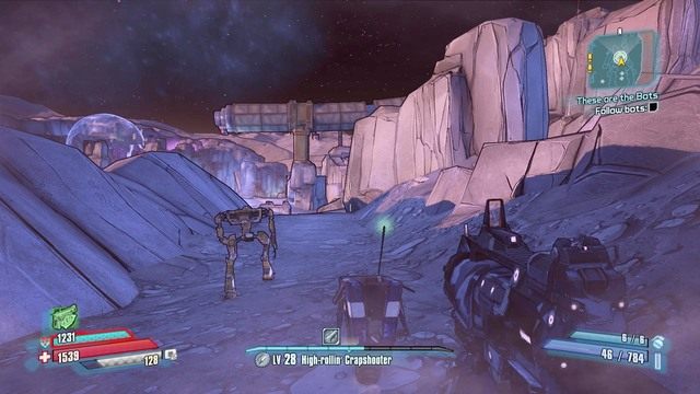 Twoim zadaniem jest podążanie i eskortowanie ich do podanego miejsca - These are the Bots | Misje poboczne - Vorago Solitude | Borderlands - Borderlands: The Pre-Sequel! - poradnik do gry