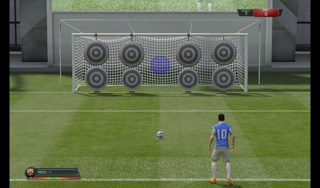 W kolejnym teście Twoim zadaniem jest wykonanie karnych tzw - Rzuty karne | Gry treningowe w FIFA 15 - FIFA 15 - poradnik do gry