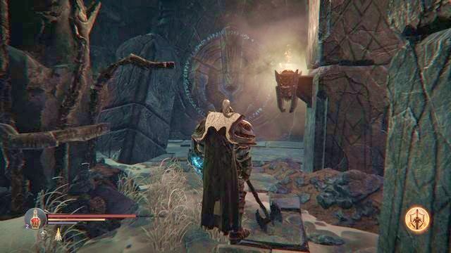 Wrota otworzysz strzelając weń z rękawicy. - Wejście z Yetką | Świątynia - kolejna wizyta | Lords of the Fallen - Lords of the Fallen - poradnik do gry