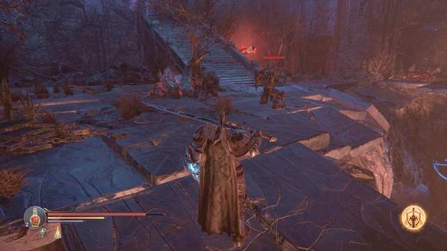 Na dole uważaj, aby przeciwnicy nie zepchnęli Cię w przepaść. - Pokonaj Niszczyciela, ostatniego z Rhogarskich Lordów | Komnata Kłamstw - Lords of the Fallen - poradnik do gry