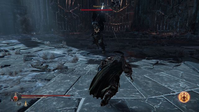 Cała walka opiera się na wykonywaniu uników w odpowiednim momencie. - Niszczyciel - Komnata Kłamstw | Bossowie w Lords of the Fallen - Lords of the Fallen - poradnik do gry