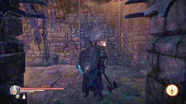 Nie rób tego jeszcze i wróć się do miejsca pokazanego na screenie, a następnie ruszaj prosto - Odszukaj Antanasa i Kaslo w Cytadeli Klasztornej | Katakumby - Lords of the Fallen - poradnik do gry