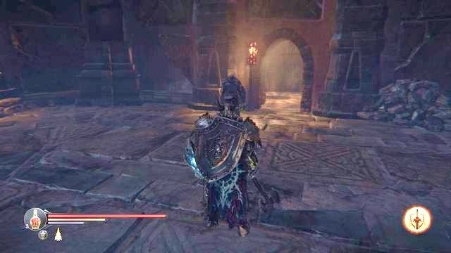 Drzwi do Cytadeli znajdują się w korytarzu za pojawionym się dopiero co strażnikiem. - Walka z Czempionem | Katakumby w Lords of the Fallen - Lords of the Fallen - poradnik do gry