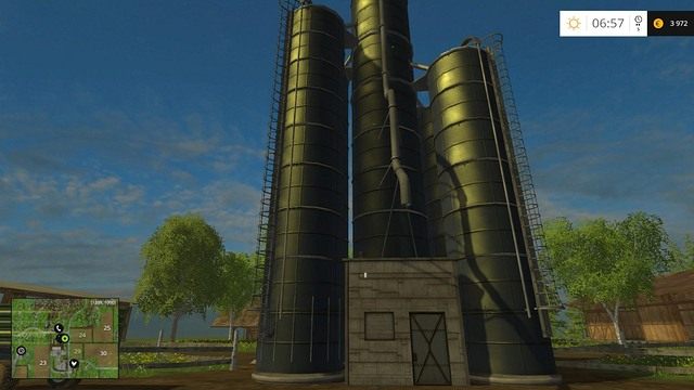 Silosy zbożowe. - Farma budynki oraz maszyny startowe w Farming Simulator 15 | Podstawy - Farming Simulator 15 - poradnik do gry