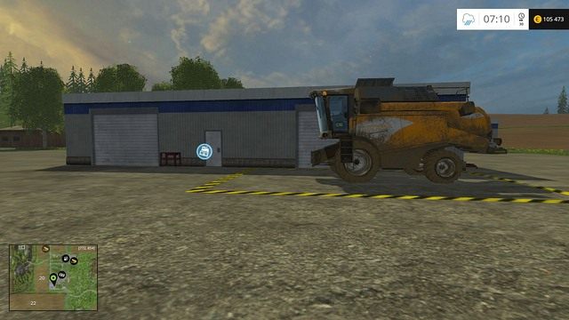 Nie zapomnij o pojechaniu kombajnem wraz ze żniwiarką do sklepu i sprzedaży bezpośredniej, dającej 20% więcej za sprzęt. - Modernizacja maszyn w Farming Simulator 15 | Szybki start - Farming Simulator 15 - poradnik do gry