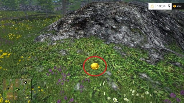 W grze na mapie Bjornholm możesz odnaleźć 100 złotych monet - Złote monety w Farming Simulator 15 - Farming Simulator 15 - poradnik do gry