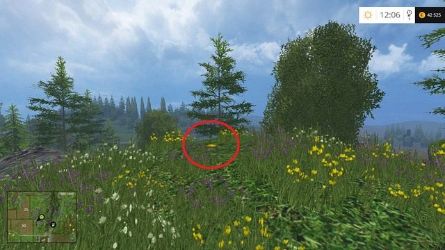 Na niewielkim wzgórzu - Sektor F: monety 70 - 89 | Złote monety w Farming Simulator 15 - Farming Simulator 15 - poradnik do gry