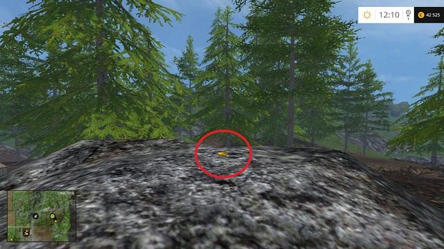 Na skale, w małym zagajniku - Sektor F: monety 70 - 89 | Złote monety w Farming Simulator 15 - Farming Simulator 15 - poradnik do gry
