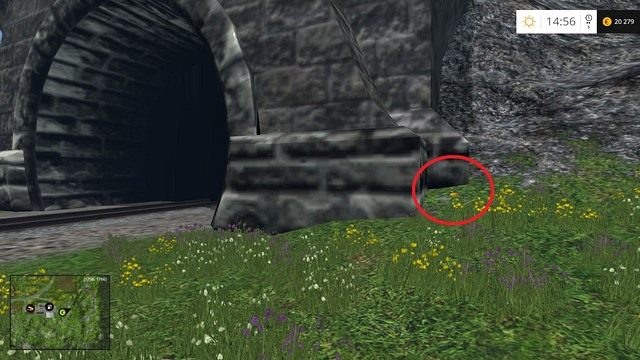 Obok wejścia do tunelu - Sektor G: monety 90 - 100 | Złote monety w Farming Simulator 15 - Farming Simulator 15 - poradnik do gry