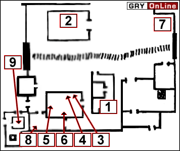 Na dobry początek stań za rogiem łaźni i zdejmij snajpera na drugiej wieży (dojrzysz ją po świetle) - Chapter 04 - A Spy In H.A.R.M.s Way - No One Lives Forever 2: A Spy in H.A.R.M.s Way - poradnik do gry